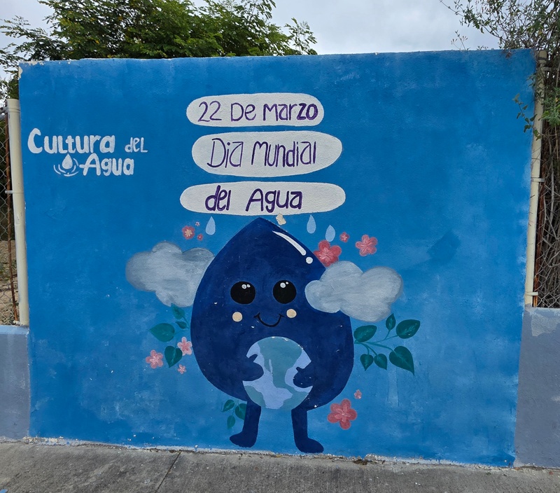mural in Santiago by artist unknown.