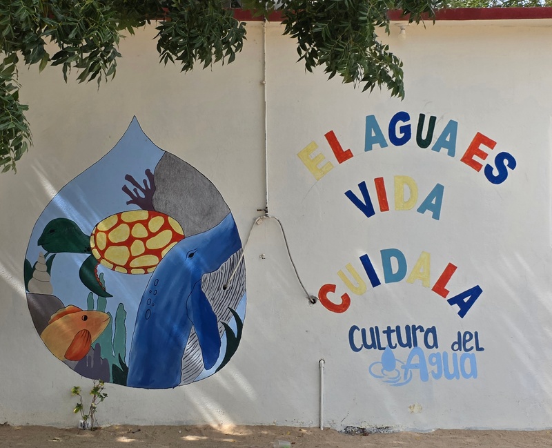 mural in Santa Cruz by artist unknown.