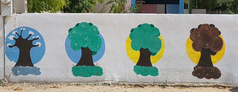 mural in Santa Cruz by artist unknown.