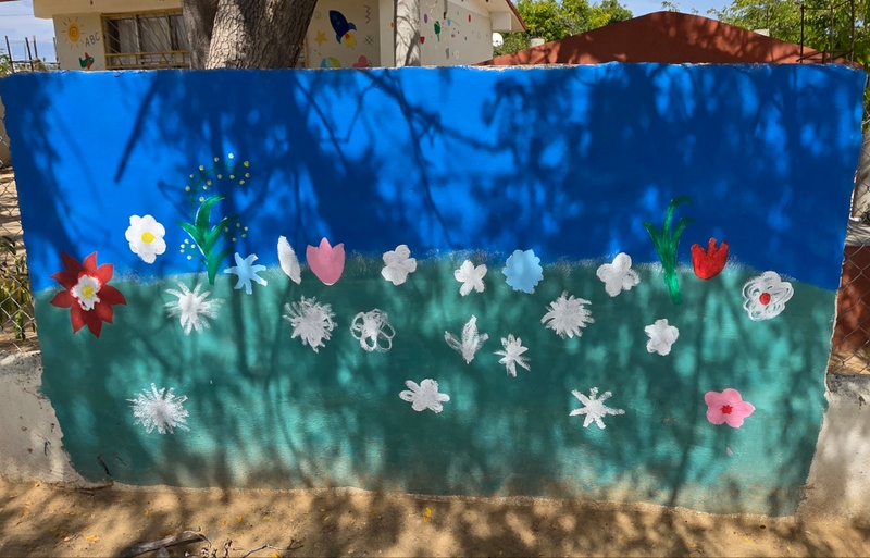 mural in Santa Cruz by artist unknown.