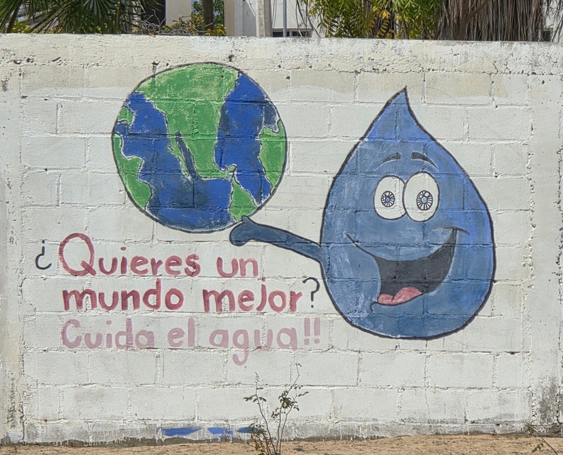 mural in La Ribera by artist unknown.