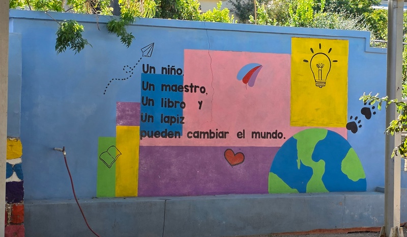 mural in El Triunfo by artist unknown.