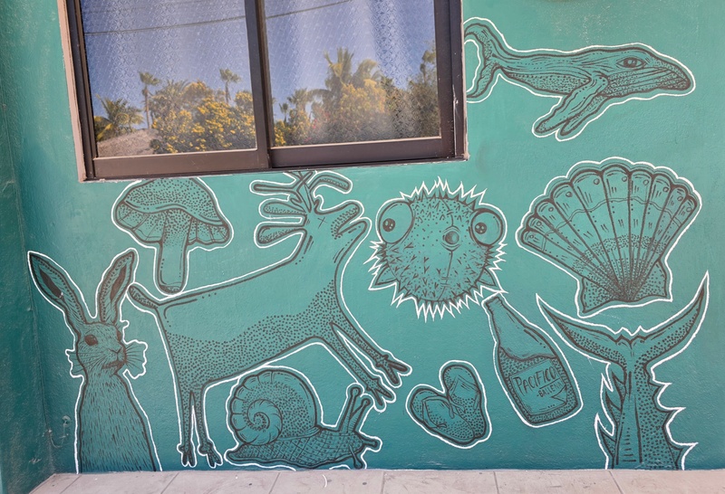 mural in Los Barriles by artist unknown.