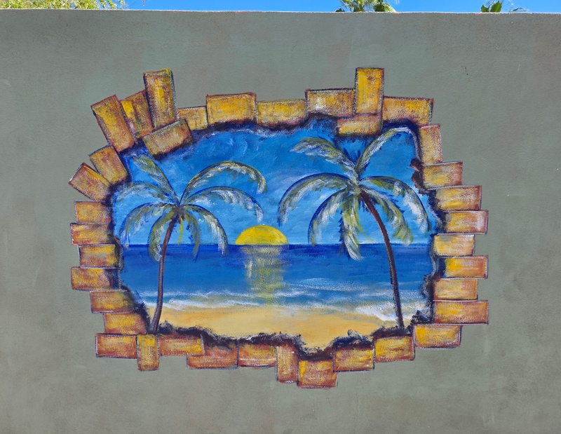 mural in Los Barriles by artist unknown.
