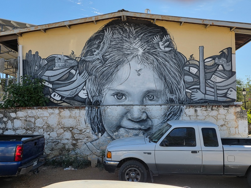 mural in El Triunfo by artist unknown.