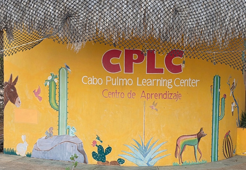 mural in Cabo Pulmo by artist unknown.