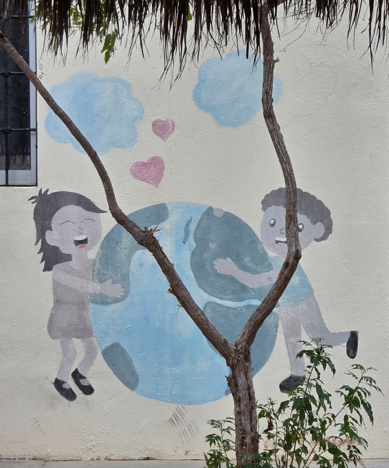 mural in Cabo Pulmo by artist unknown.