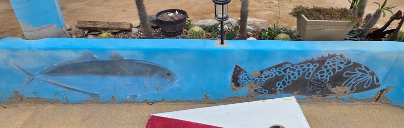 mural in Cabo Pulmo by artist unknown.