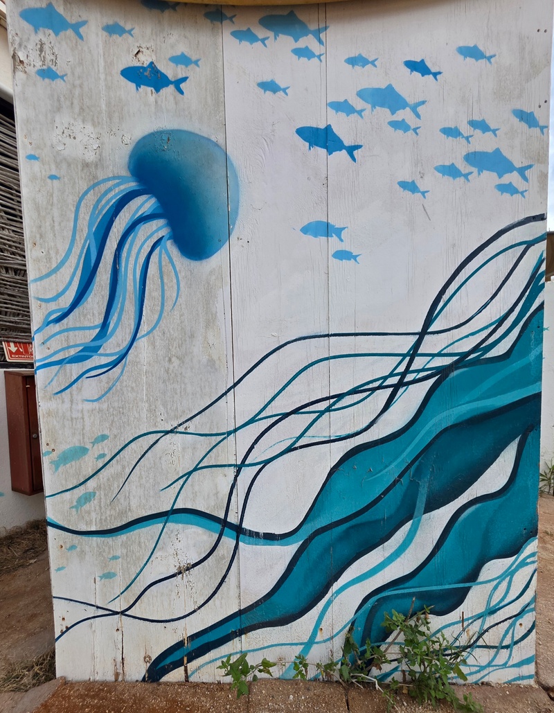 mural in La Fortuna by artist unknown.