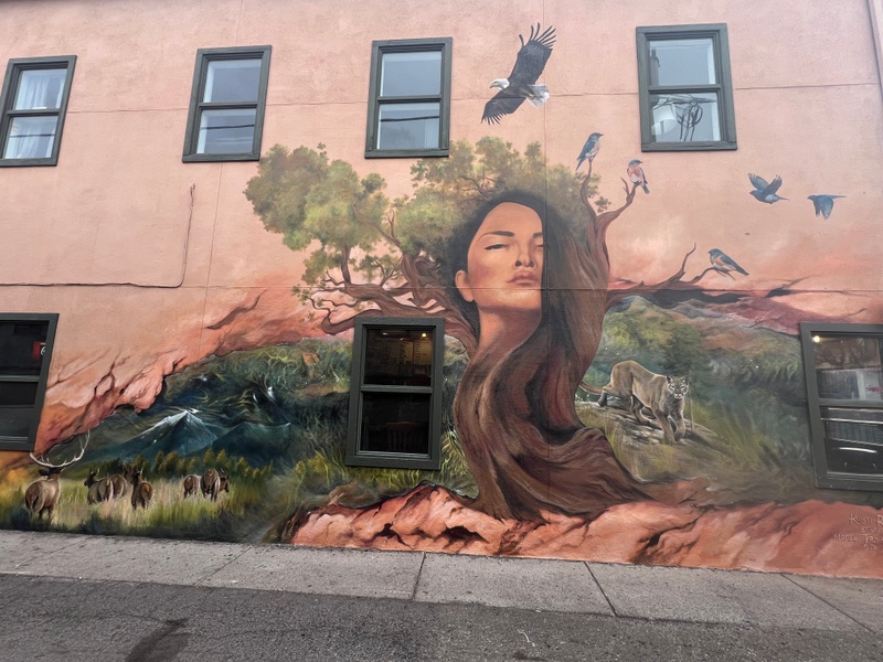 mural in Flagstaff by artist unknown.