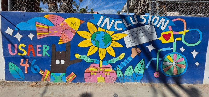 mural in San José del Cabo by artist unknown.