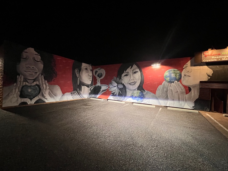mural in Sedona by artist unknown.