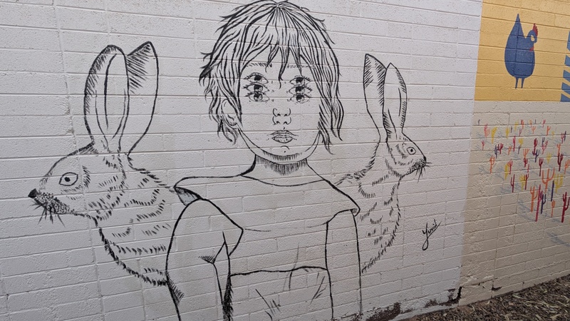 mural in Ajo by artist unknown.