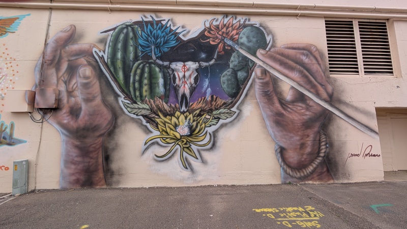 mural in Ajo by artist unknown.