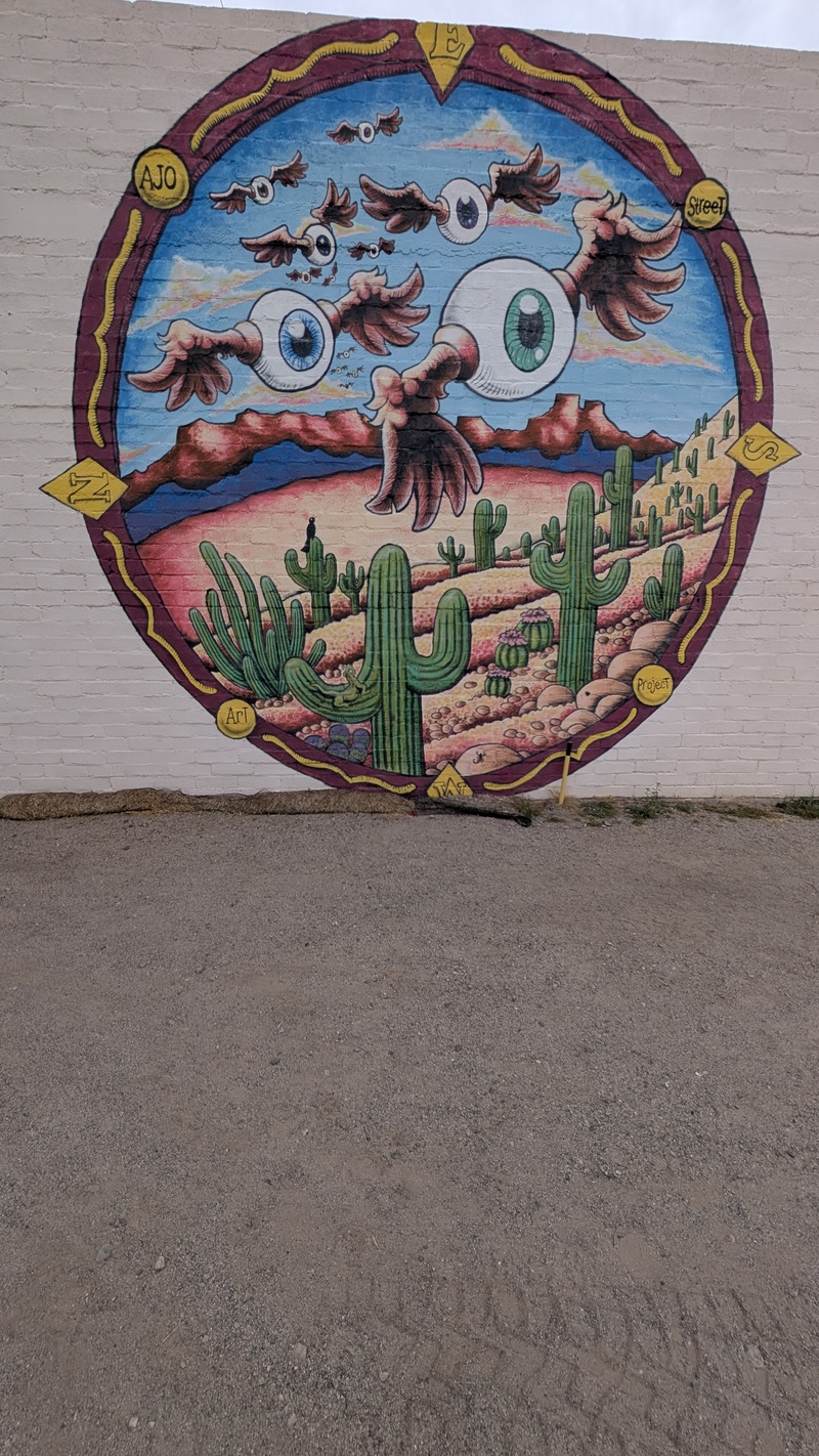 mural in Ajo by artist Dawolf.