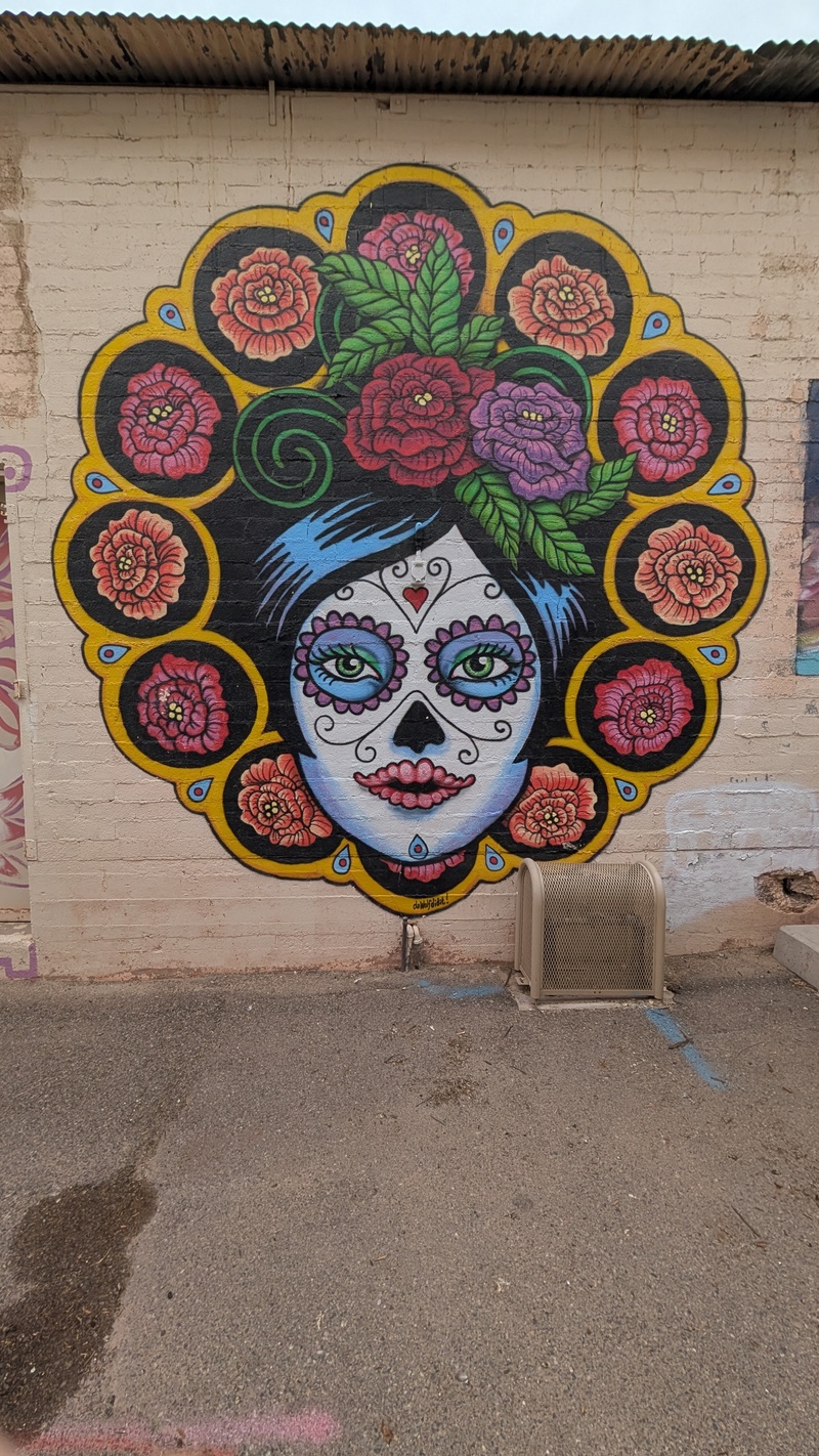 mural in Ajo by artist Dawolf.