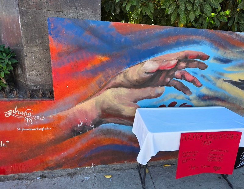 mural in San José del Cabo by artist unknown.