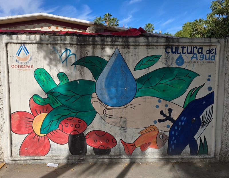 mural in San José del Cabo by artist unknown.