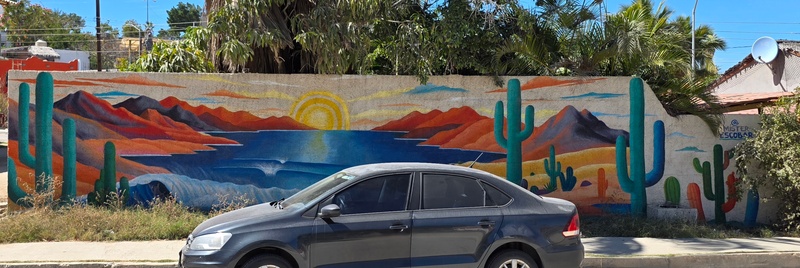 mural in El Pescadero by artist unknown.