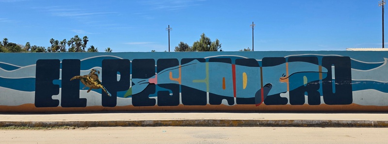 mural in El Pescadero by artist unknown.