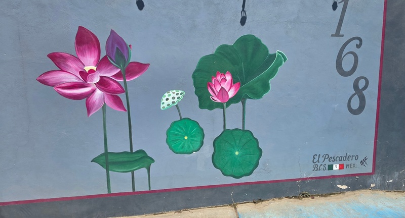 mural in El Pescadero by artist unknown.