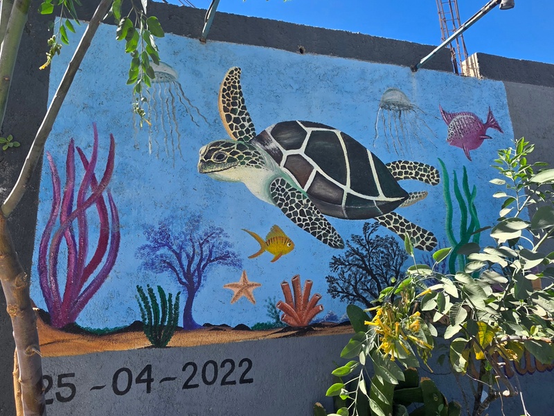 mural in El Pescadero by artist unknown.