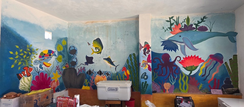 mural in El Pescadero by artist unknown.