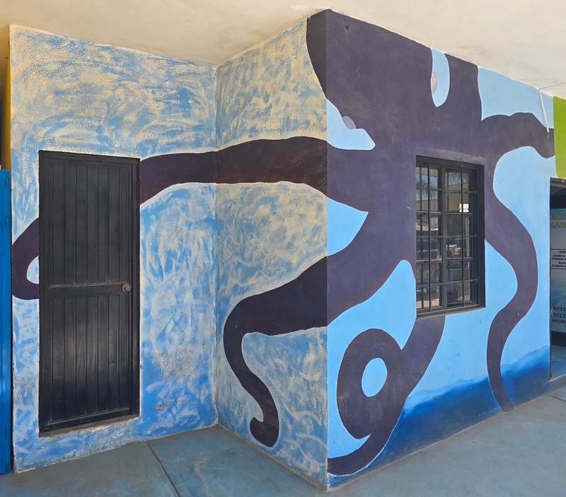 mural in El Pescadero by artist unknown.