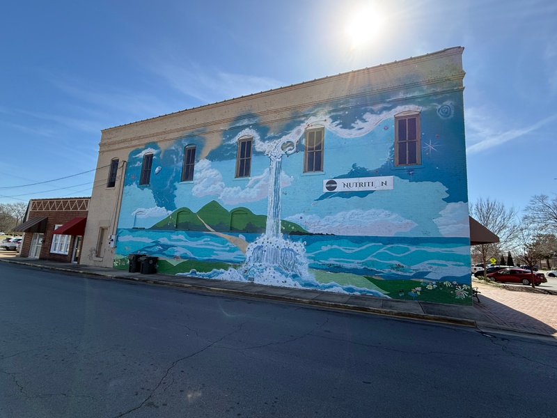 mural in Scottsboro by artist unknown.
