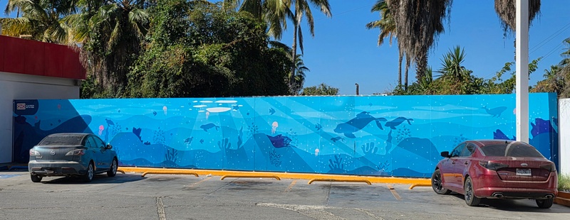 mural in Todos Santos by artist unknown.