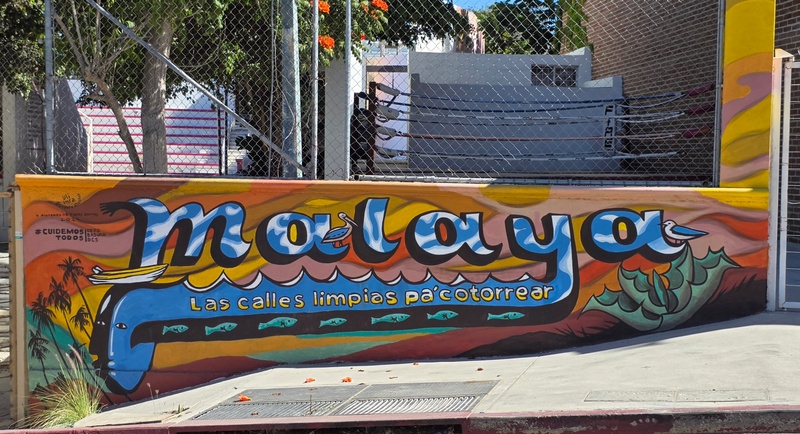 mural in Todos Santos by artist unknown.