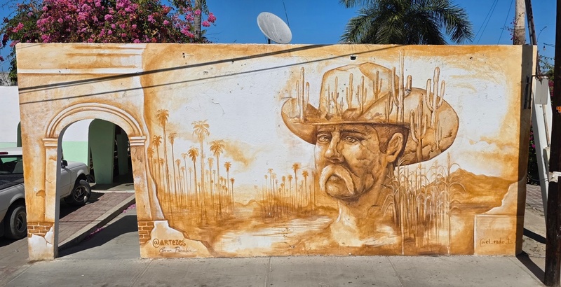 mural in Todos Santos by artist unknown.