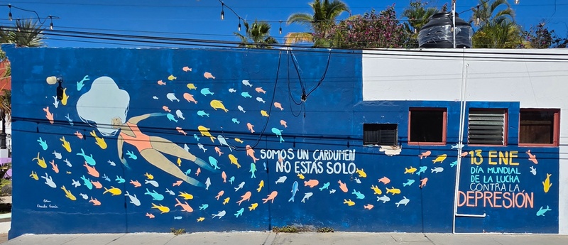 mural in Todos Santos by artist unknown.