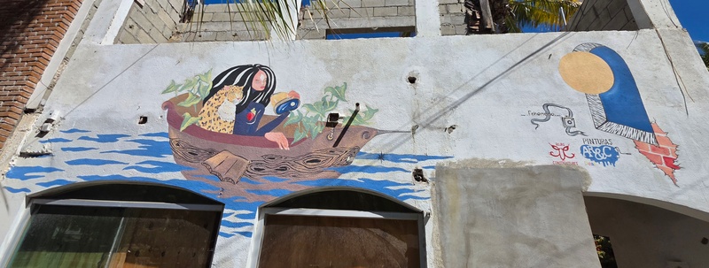 mural in Todos Santos by artist unknown.