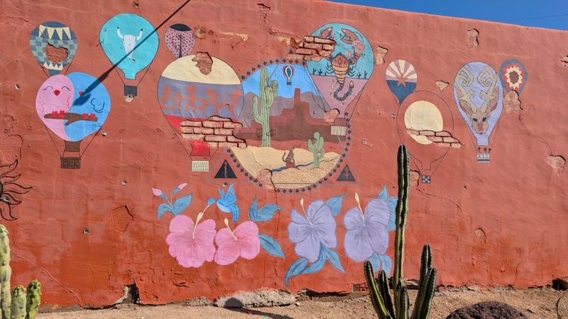 mural in Cave Creek by artist unknown.