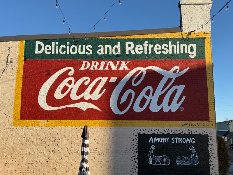 mural in Amory by artist unknown.