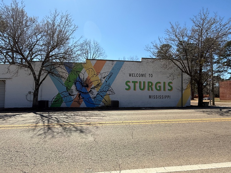 mural in Sturgis by artist unknown.