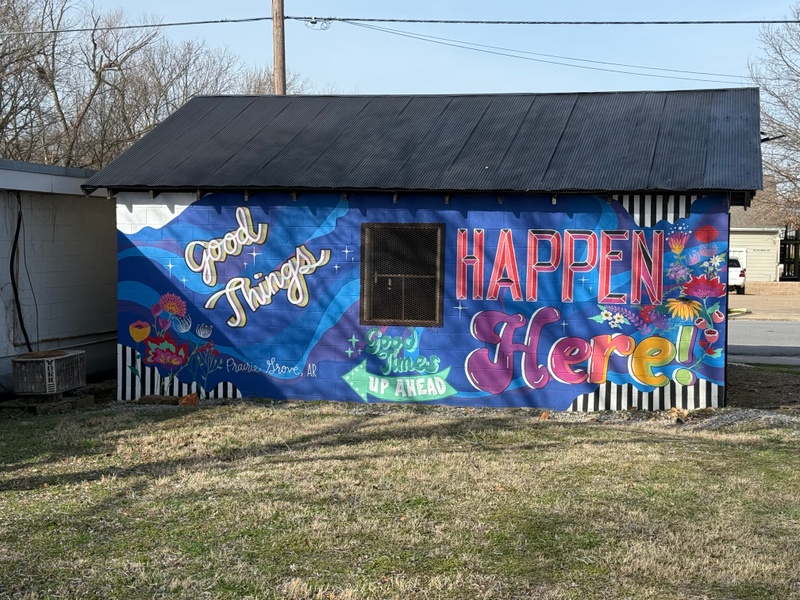 mural in Prairie Grove by artist unknown.
