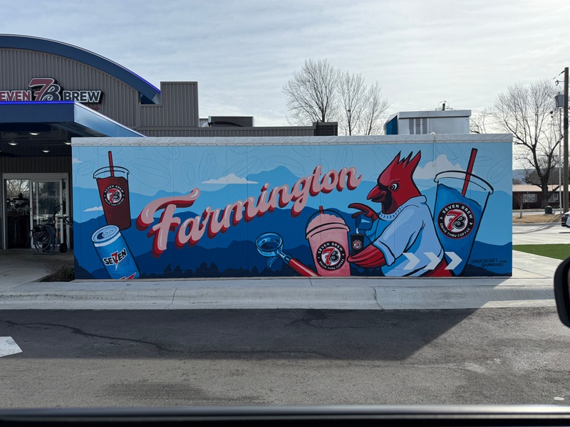 mural in Farmington by artist unknown.