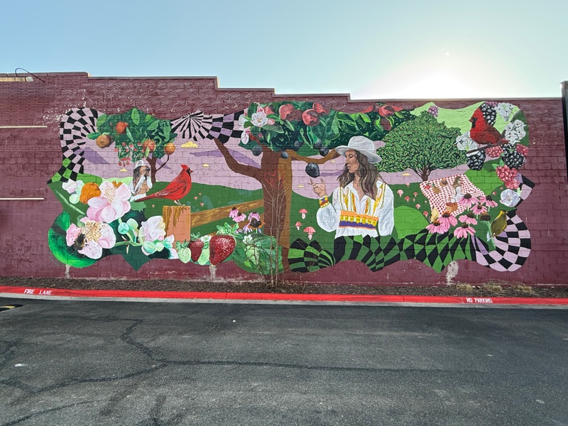 mural in Springdale by artist unknown.