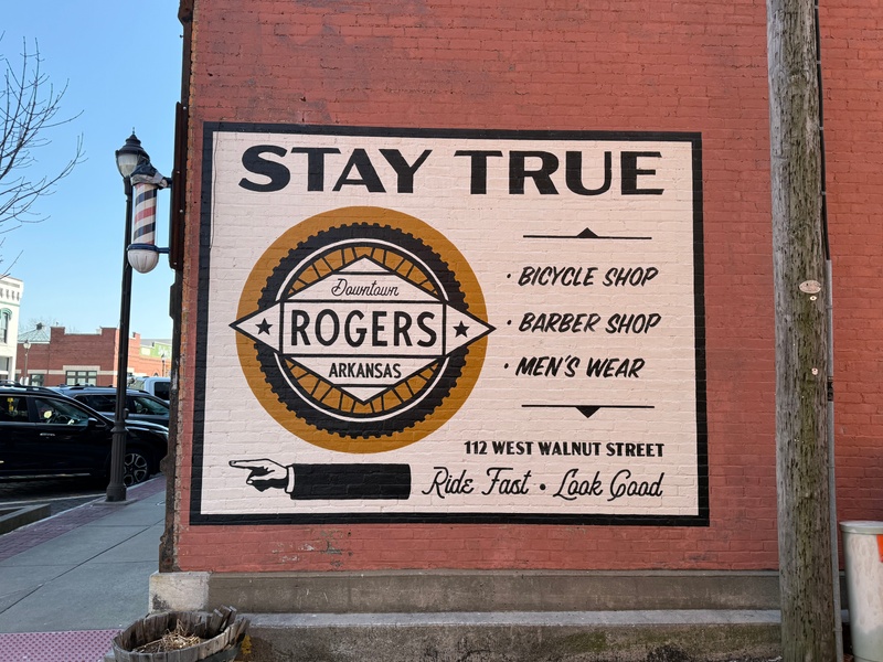 mural in Rogers by artist unknown.