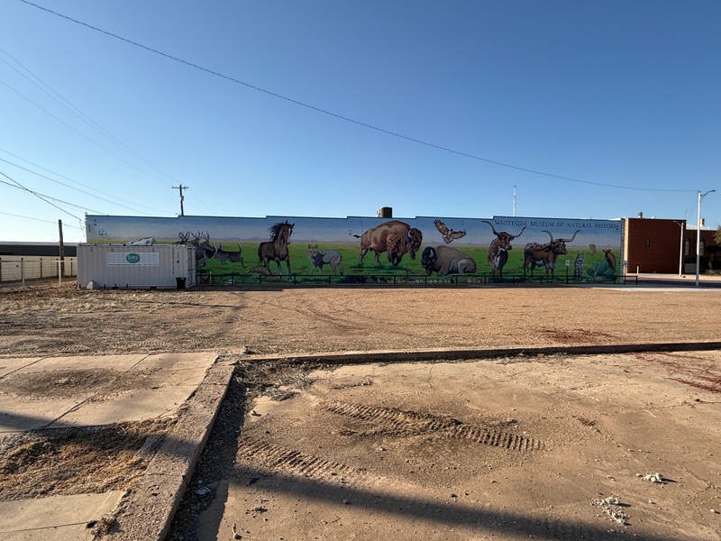 mural in Seymour by artist unknown.