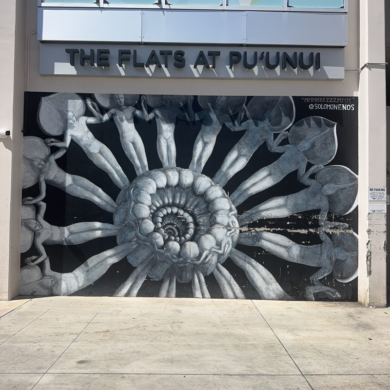 mural in Honolulu by artist unknown.