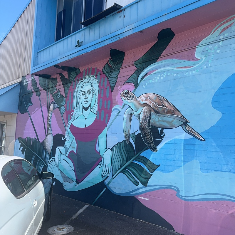 mural in Honolulu by artist unknown.