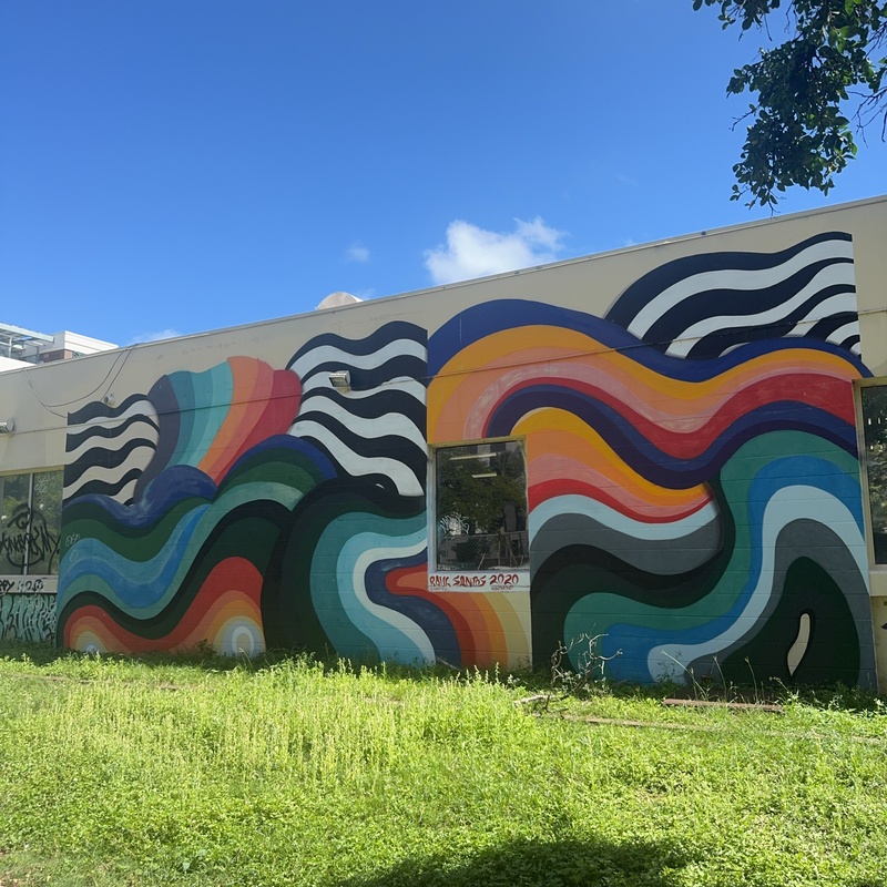 mural in Honolulu by artist unknown.