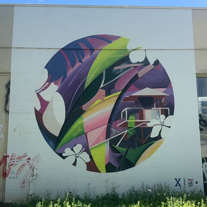 mural in Honolulu by artist unknown.