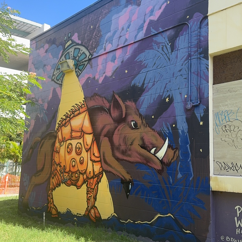 mural in Honolulu by artist unknown.