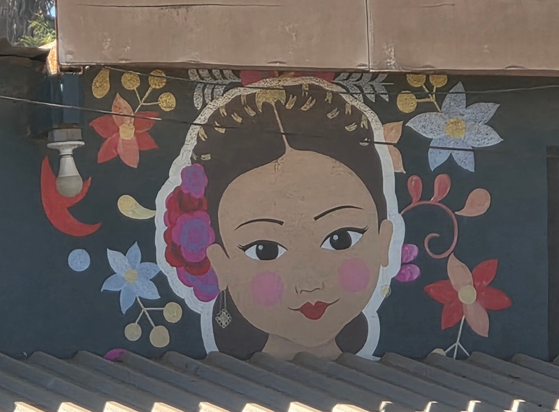 mural in Lázaro Cárdenas by artist unknown.