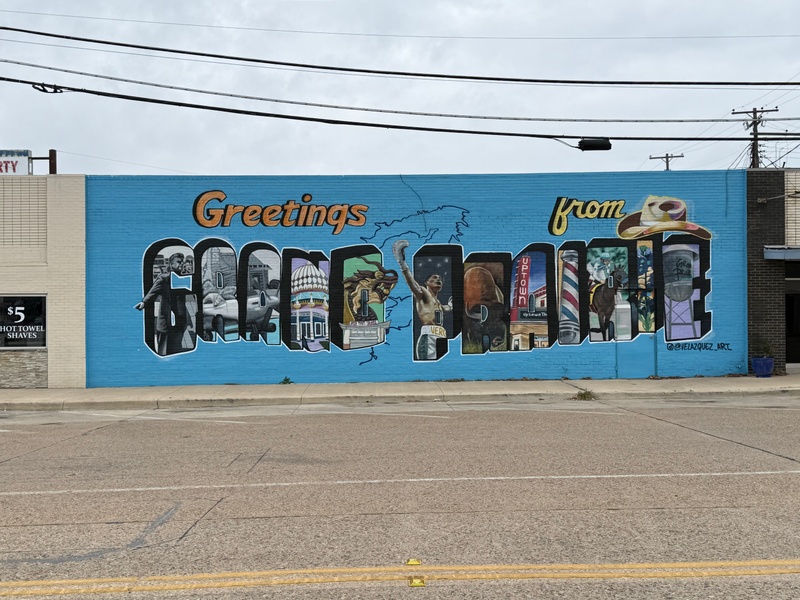 mural in Grand Prairie by artist unknown.