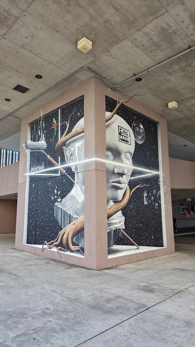 mural in Long Beach by artist W3R3ON3.